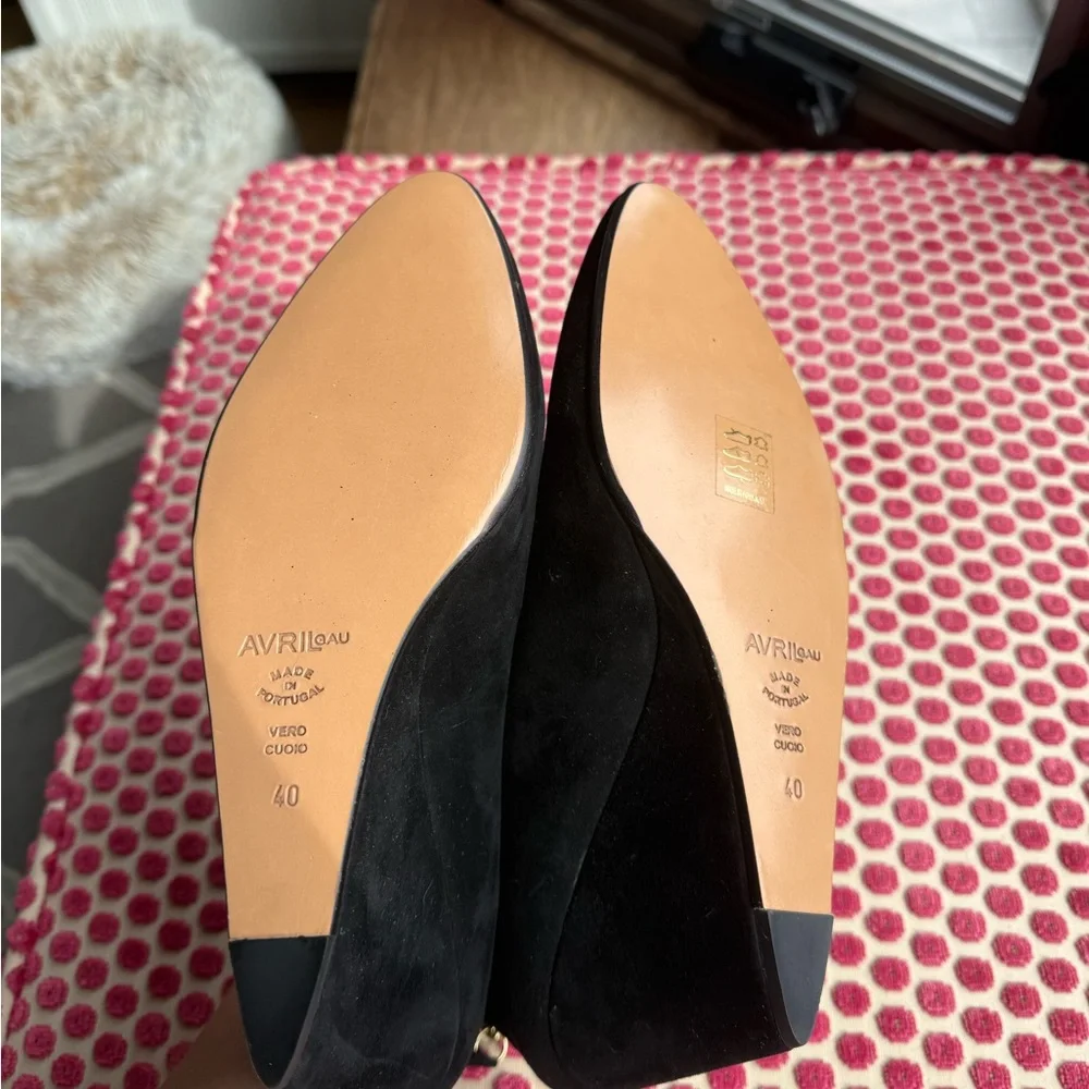 Black Suede Avril Gau Ankle Boots